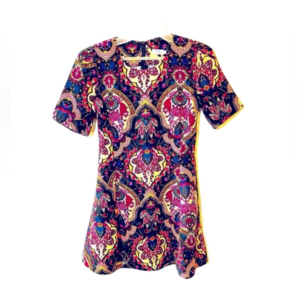 🔥🔥NWOT Tobi Colorful Floral Patterned Women's Extra Mini Dress Size small